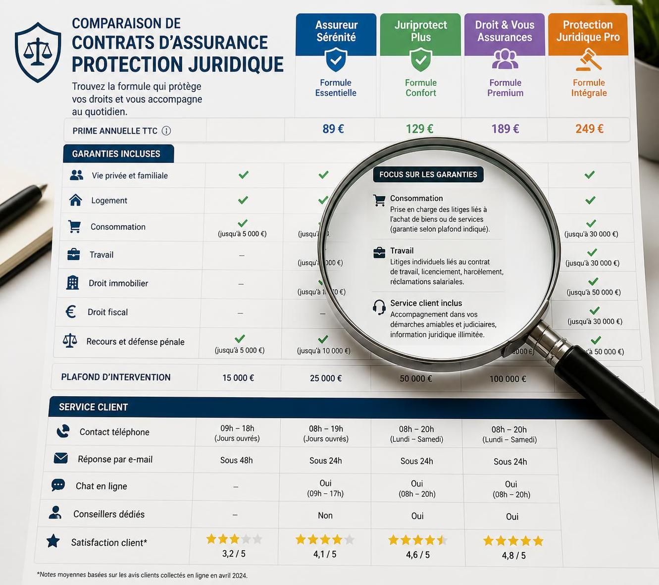 découvrez comment comparer les assurances protection juridique pour choisir la couverture la mieux adaptée à vos besoins et protéger efficacement vos droits.