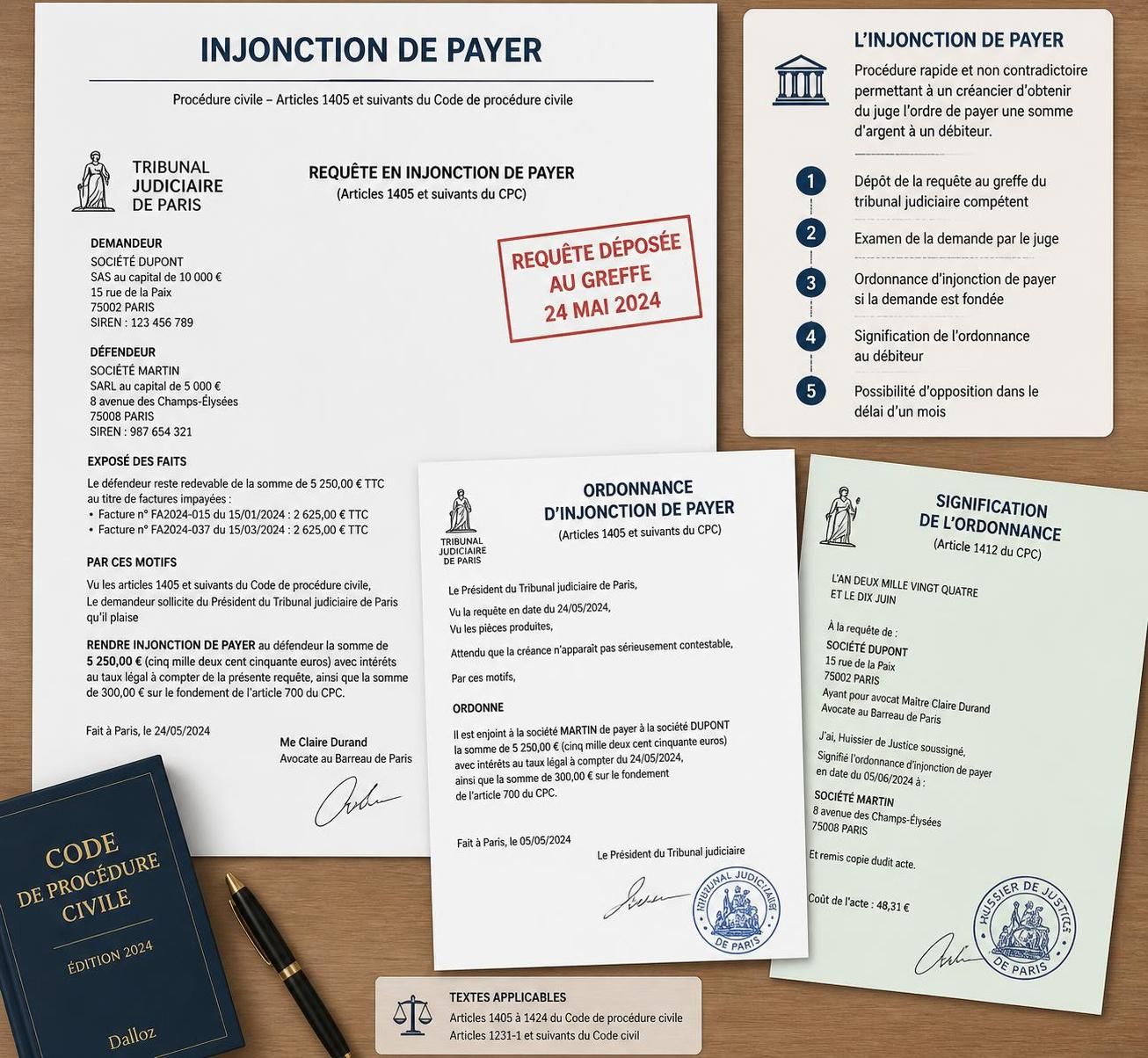 découvrez comment effectuer une injonction de payer au tribunal judiciaire avec nos démarches expliquées étape par étape et des conseils pratiques pour réussir votre procédure.