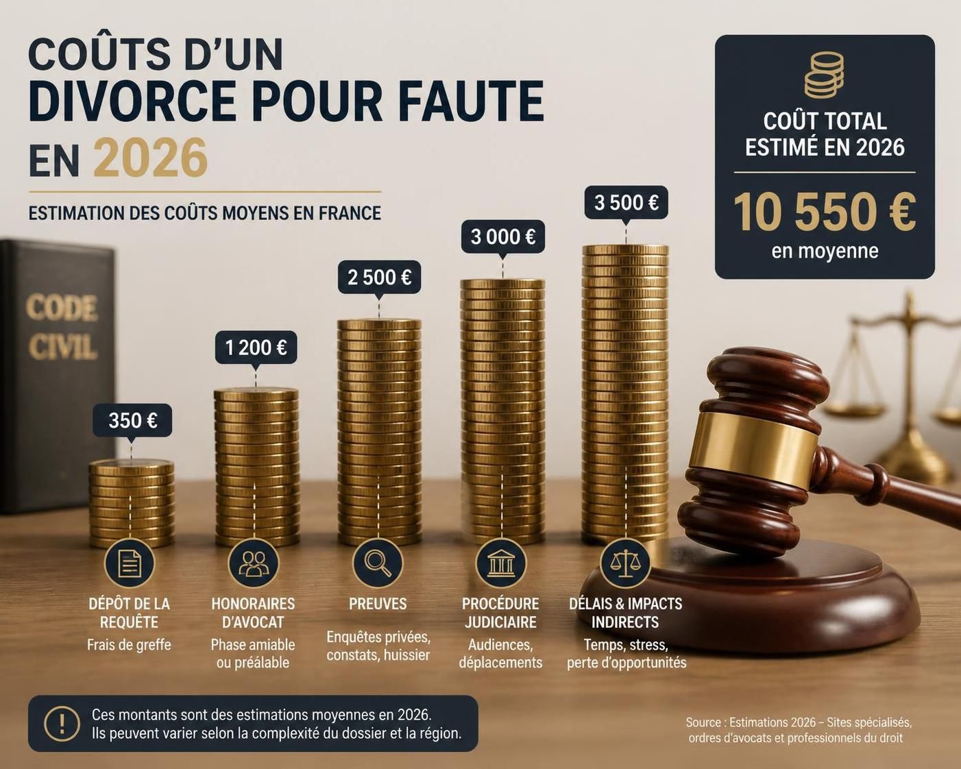 découvrez le coût d'un divorce pour faute en 2026 : frais juridiques, démarches et conseils pour préparer votre séparation en toute sérénité.