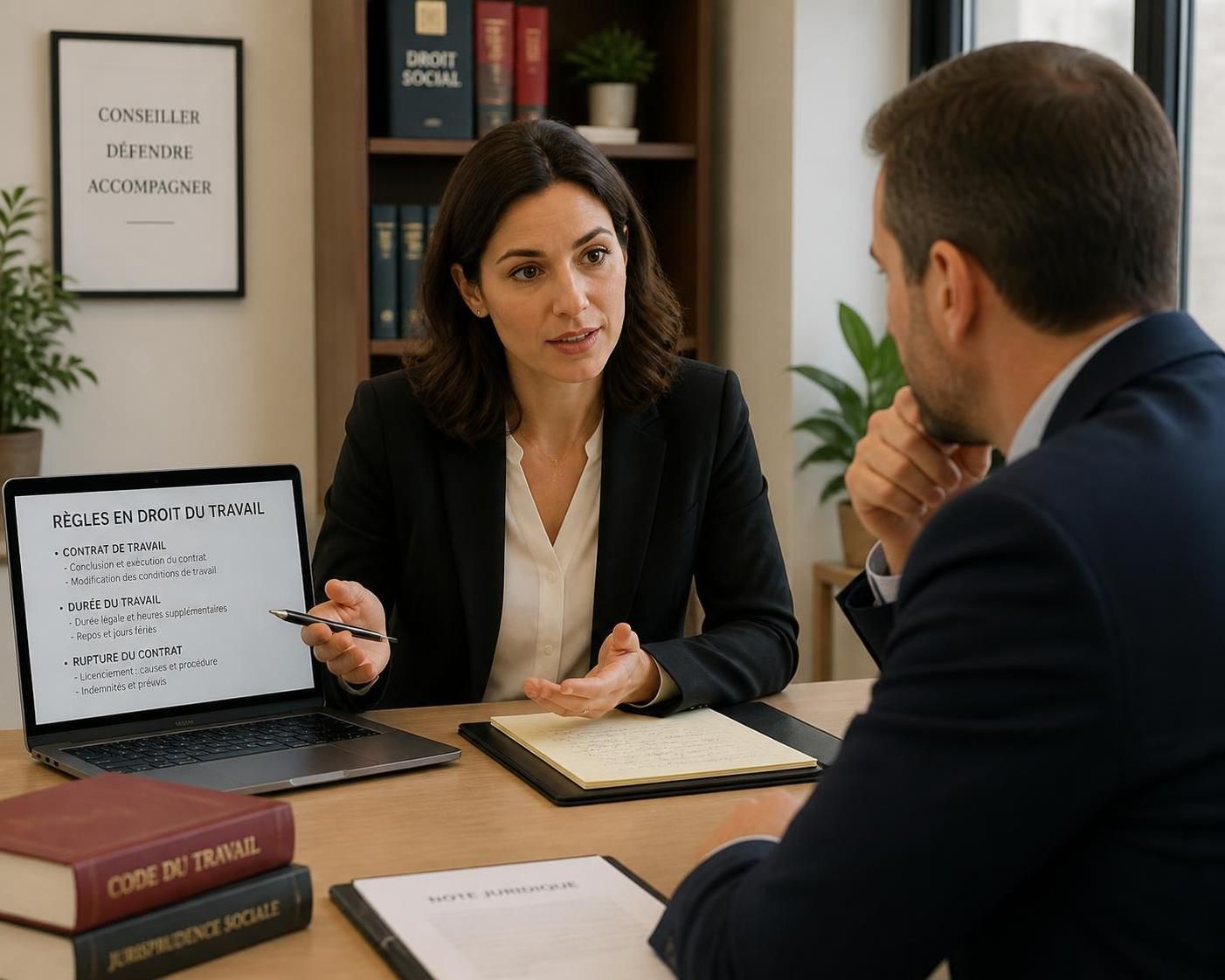 découvrez le rôle essentiel d'une avocate en droit du travail dans la protection des droits des salariés et l'accompagnement juridique face aux conflits professionnels.