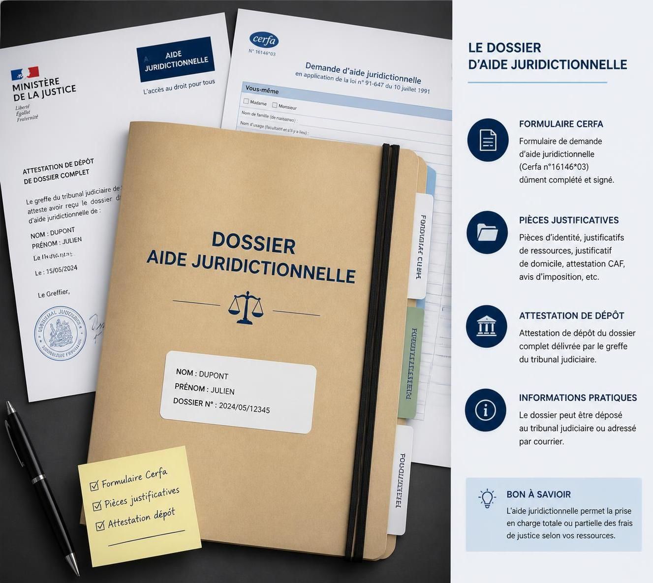 découvrez comment constituer un dossier d'aide juridictionnelle en 2026, les étapes clés à suivre et les documents nécessaires pour bénéficier d'une assistance juridique gratuite.