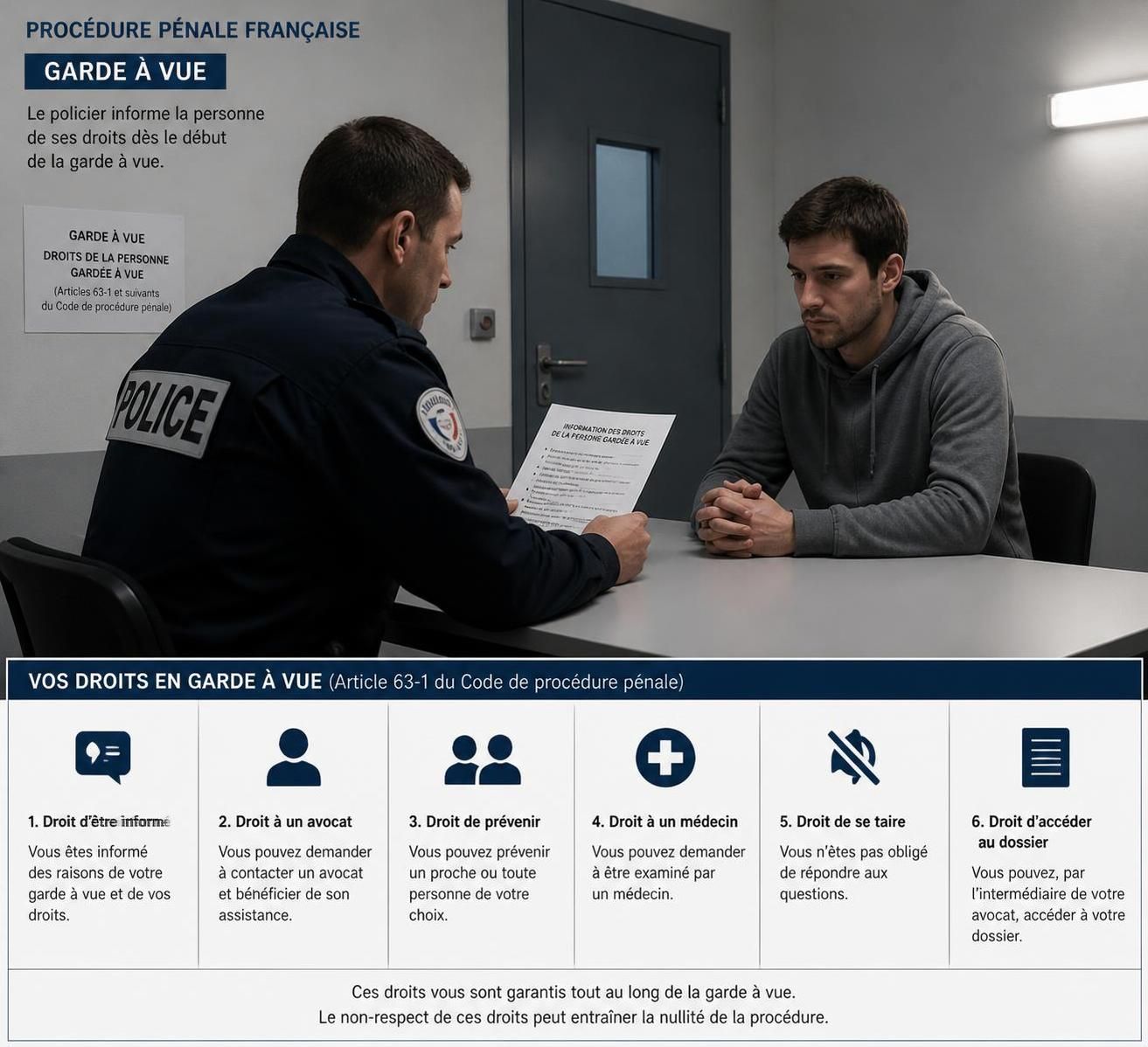 découvrez les conséquences d'un vice de procédure en garde à vue et les recours possibles pour protéger vos droits dans cette situation juridique délicate.